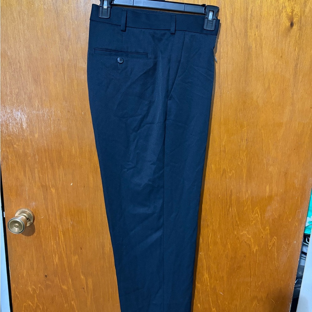 Van Heusen Navy Men's Dress Pants - Flat Front